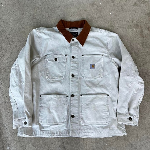 Carhartt Other - 2010s Carhartt WIP Beige Chore Jacket size XL